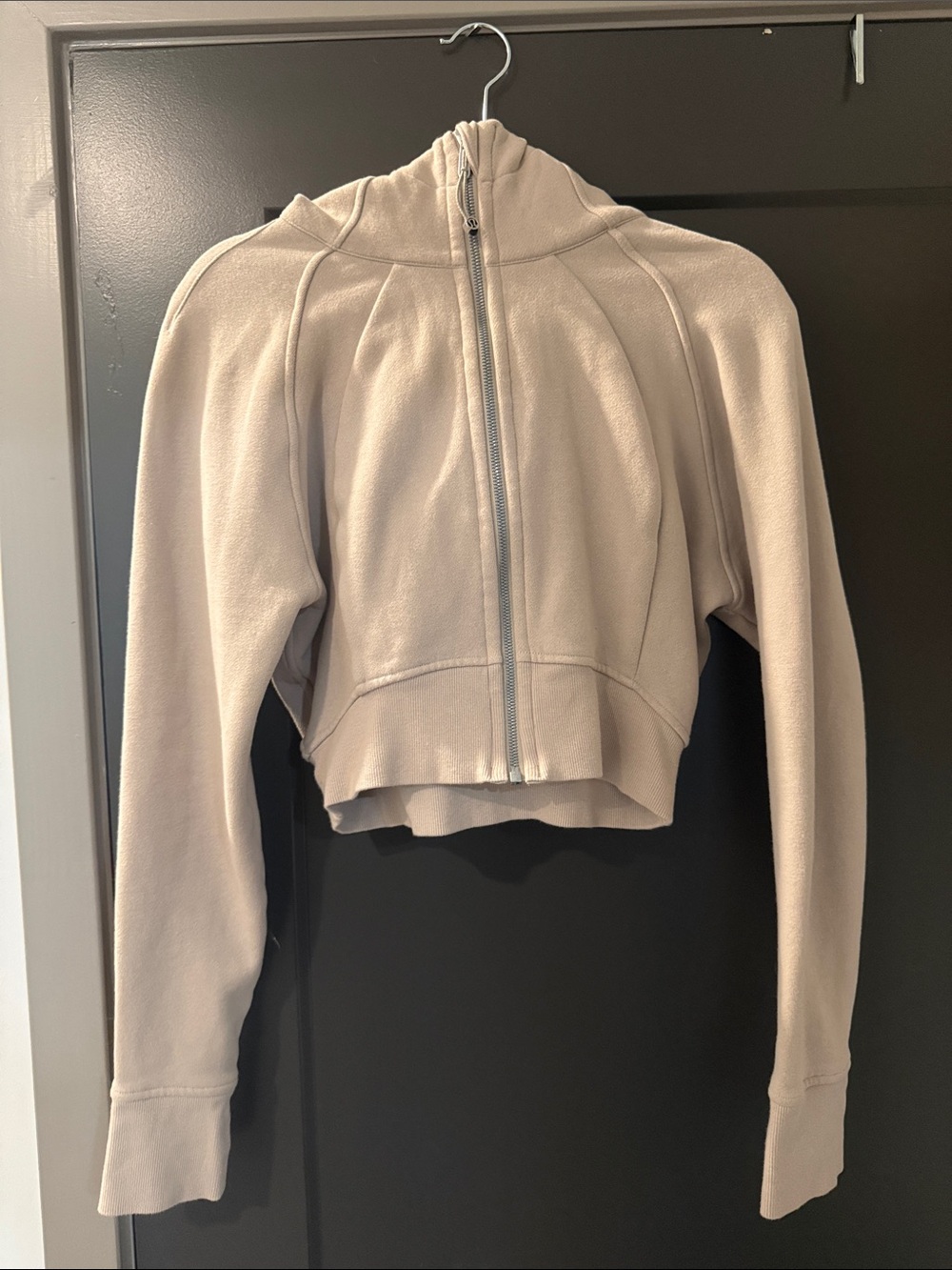 lululemon athletica Scuba Zip-Up Jacket with hoodie in Light Beige - RARE NWOT